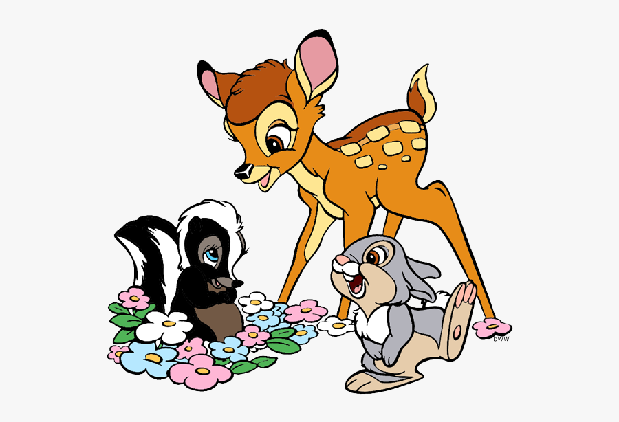 Bambi Flower And Thumper Clipart, Transparent Clipart