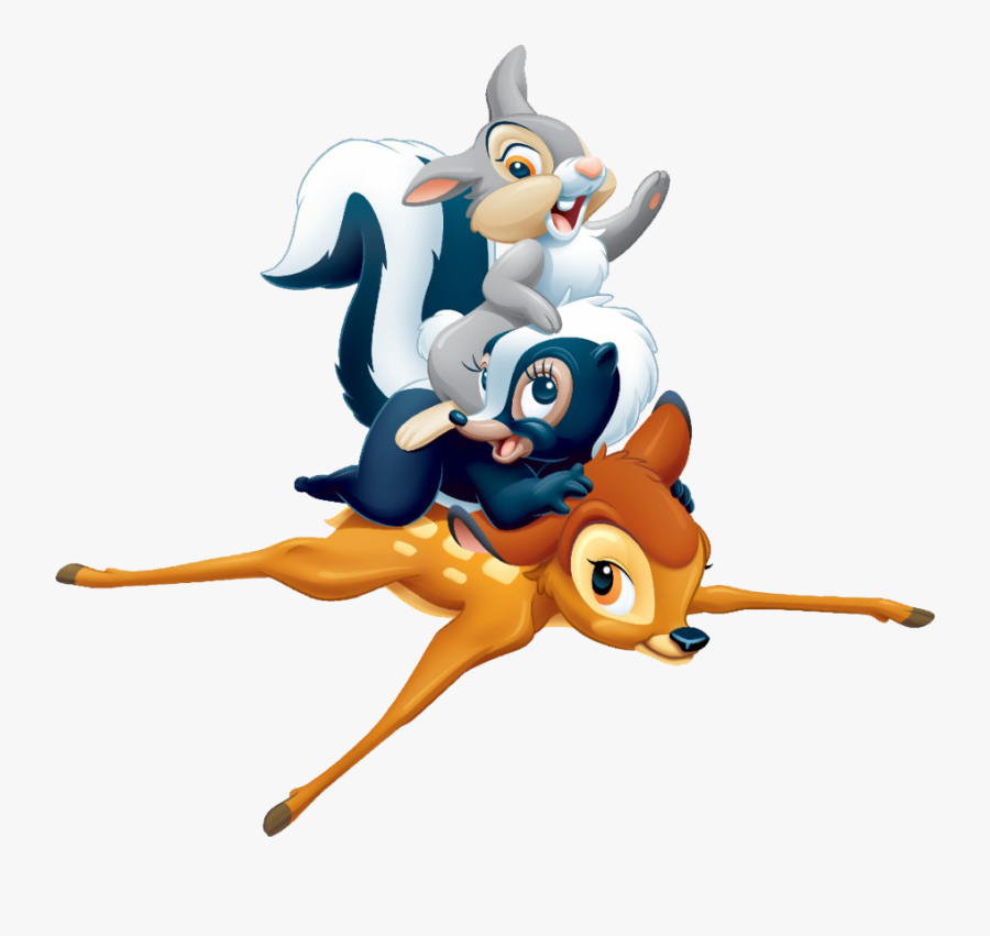 Clip Art Image And His Friends - Bambi And His Friends, Transparent Clipart