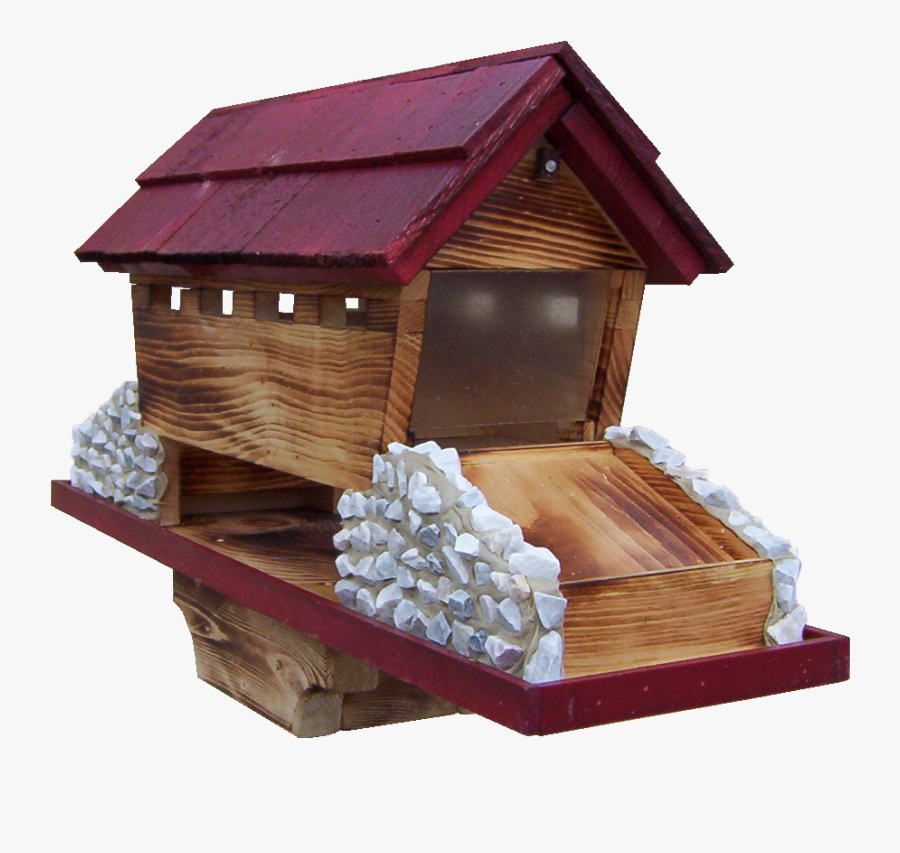Covered Bridge Bird House, Transparent Clipart