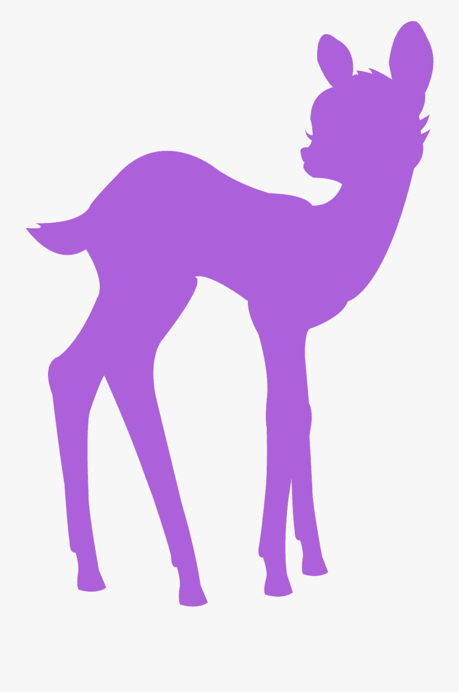 Bambi Gold Silhouette, Transparent Clipart