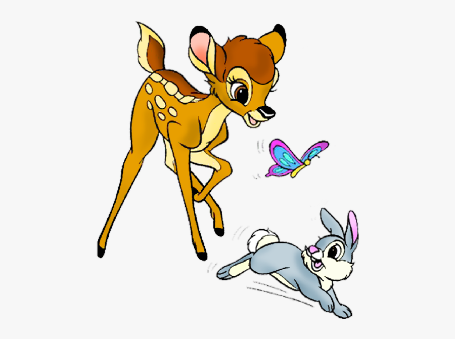 Bambi And Thumper Running , Free Transparent Clipart ClipartKey