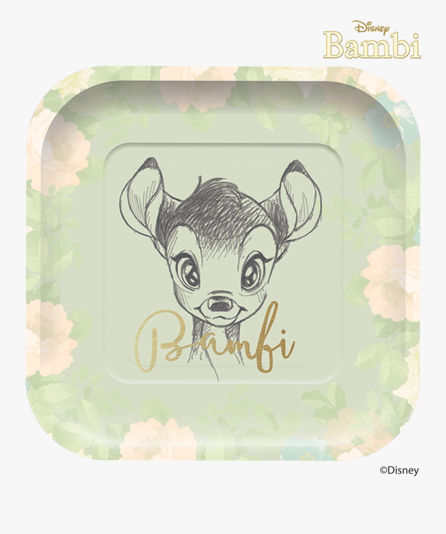 Disney Bambi Cutie Square Paper Plates - Bambi Balloon, Transparent Clipart