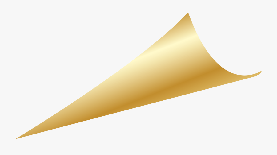 Transparent Gold Bar Clipart - Gold Page Corner Png, Transparent Clipart