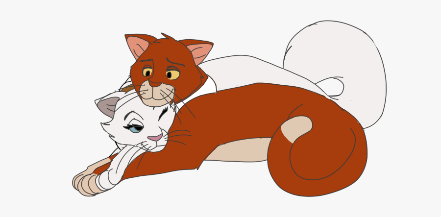 Aristocats Duchess And Thomas Mating, Transparent Clipart