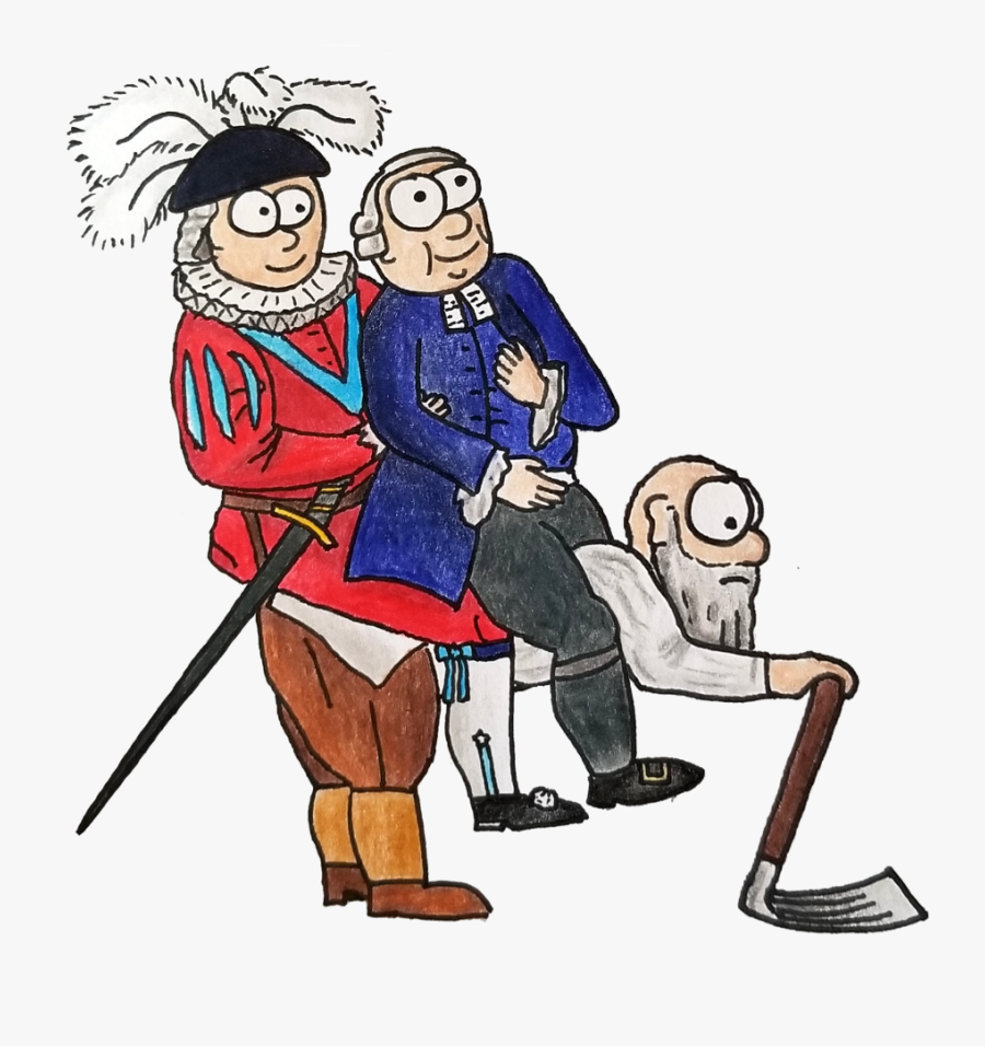 Noble Wearing A Hat With Massive Feathers And A Chubby - Cartoon, Transparent Clipart