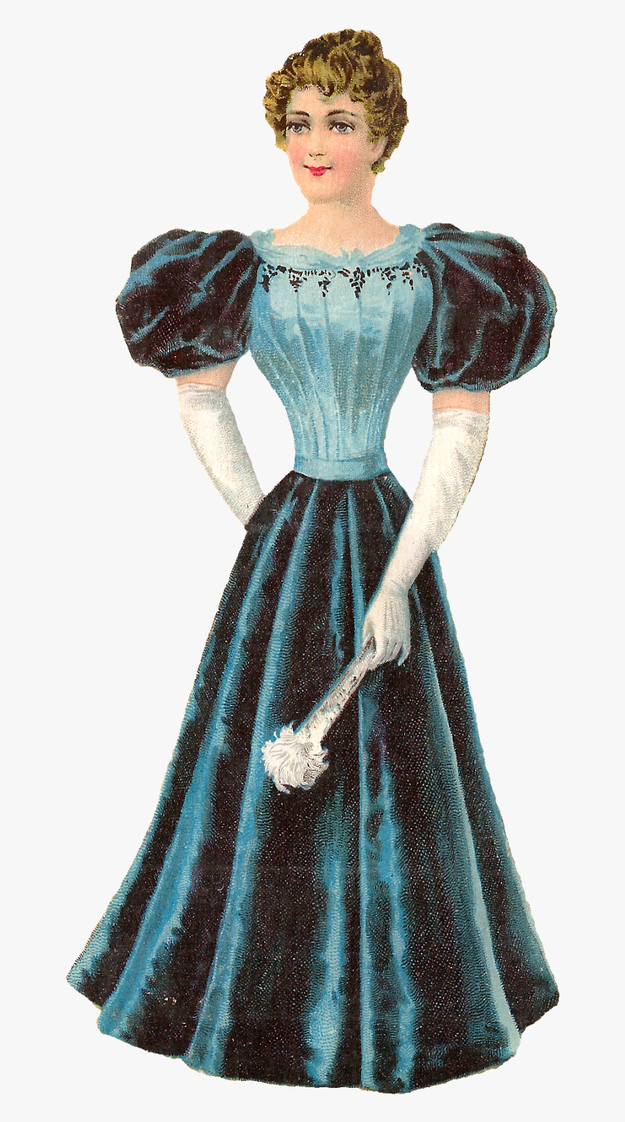 Victorian Era Lady Dresses, Transparent Clipart