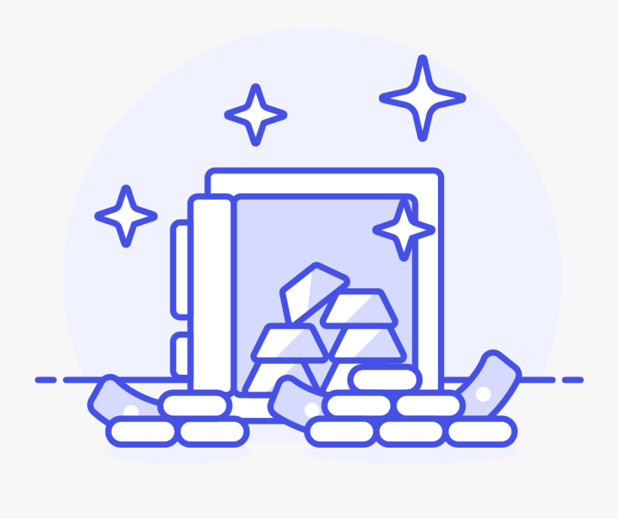 22 Money Safe Gold Bar, Transparent Clipart