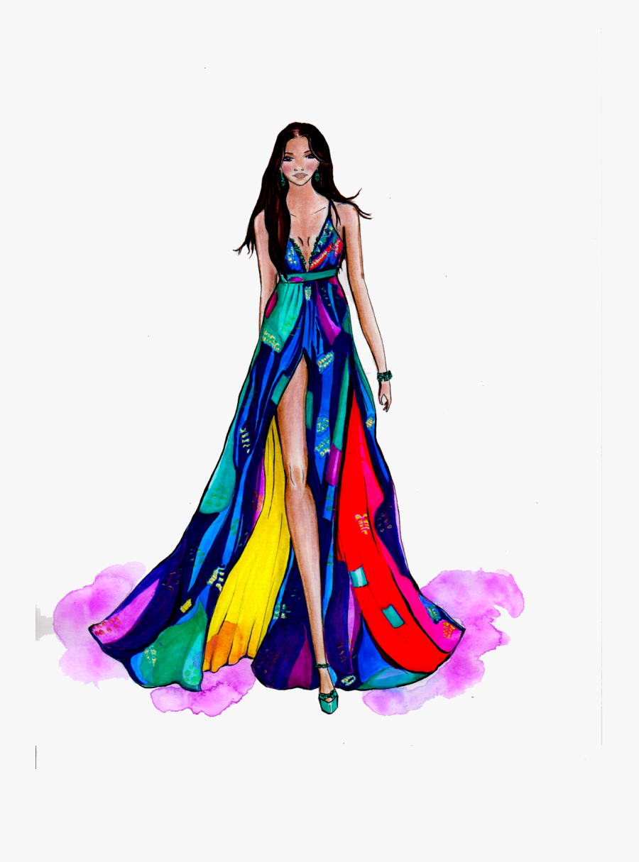 Model Fashion Design Transparent Illustration Hd Image - Transparent Fashion Model Png, Transparent Clipart