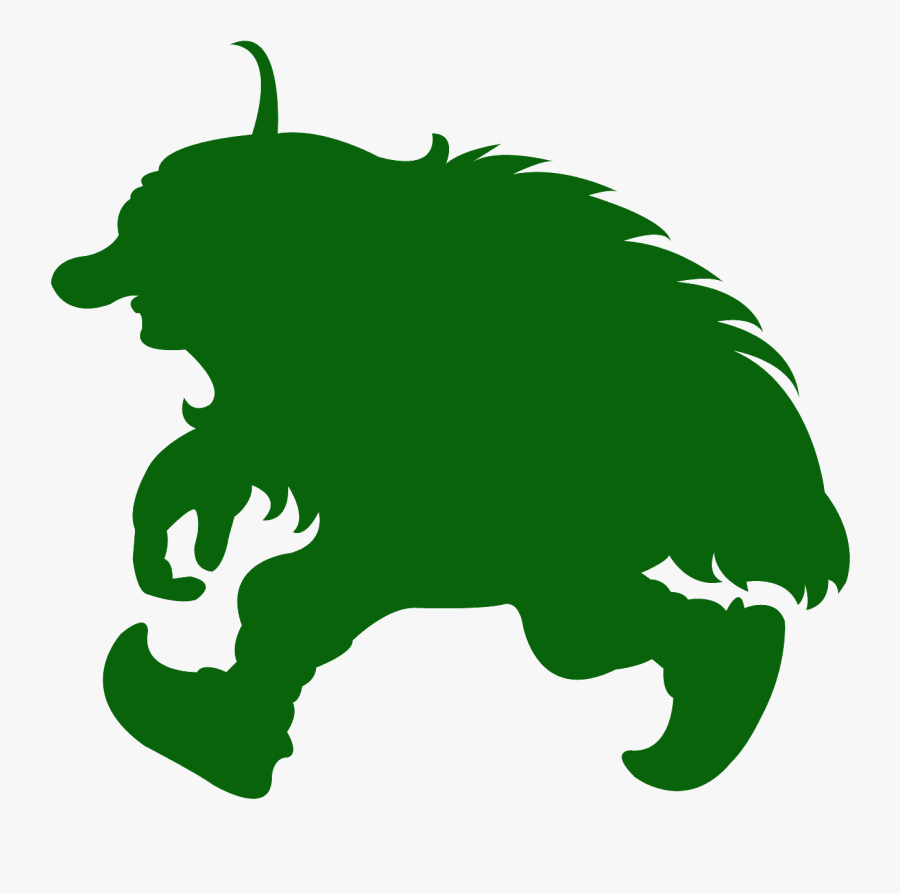 Troll Silhouette, Transparent Clipart