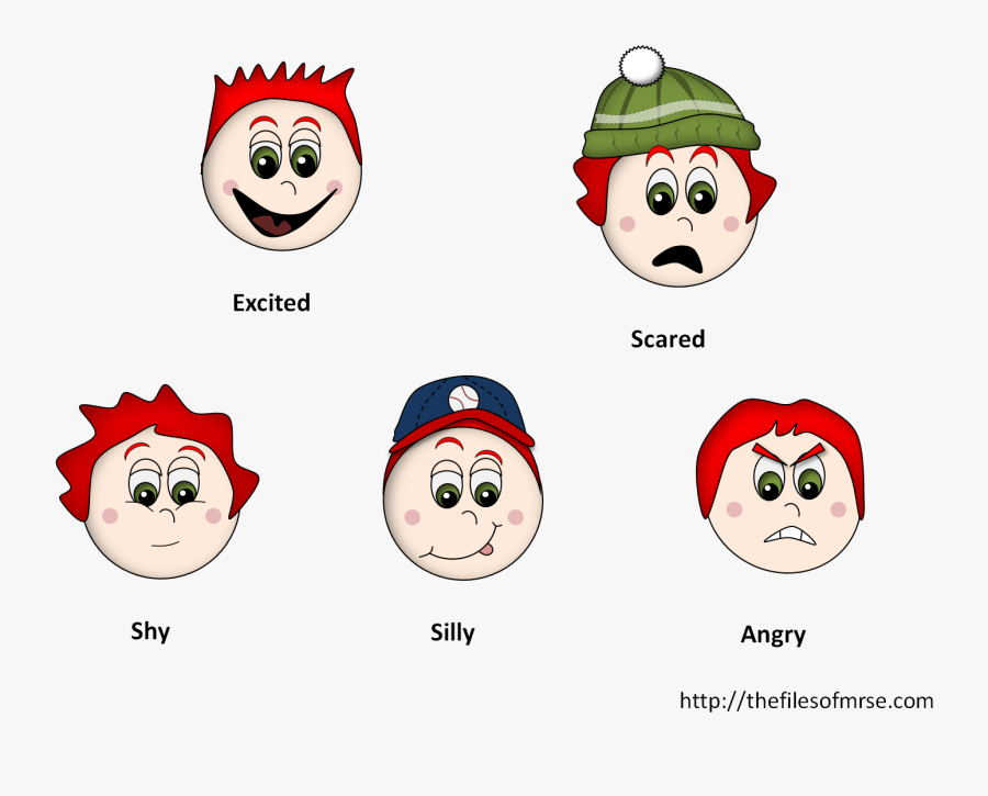 Boy Feeling Cards - Feelings And Emotions Clipart, Transparent Clipart