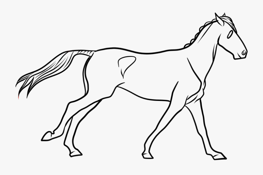Free Lineart Quiet Please - Chibi Horse Lineart, Transparent Clipart