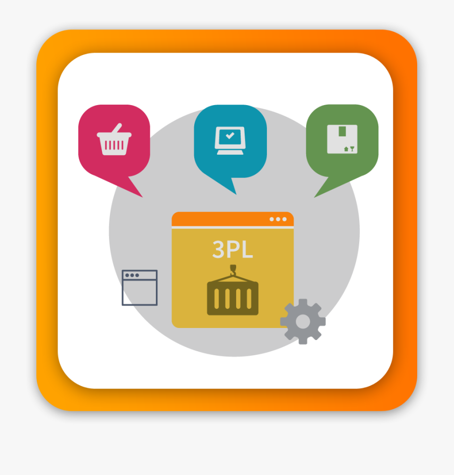 3pl Inventory Management Software - Third Party Logistics Icon, Transparent Clipart