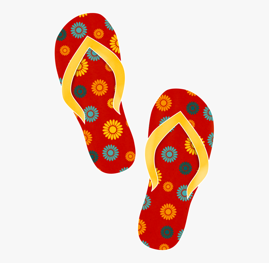 Summer Flip Flop Clip Art, Transparent Clipart