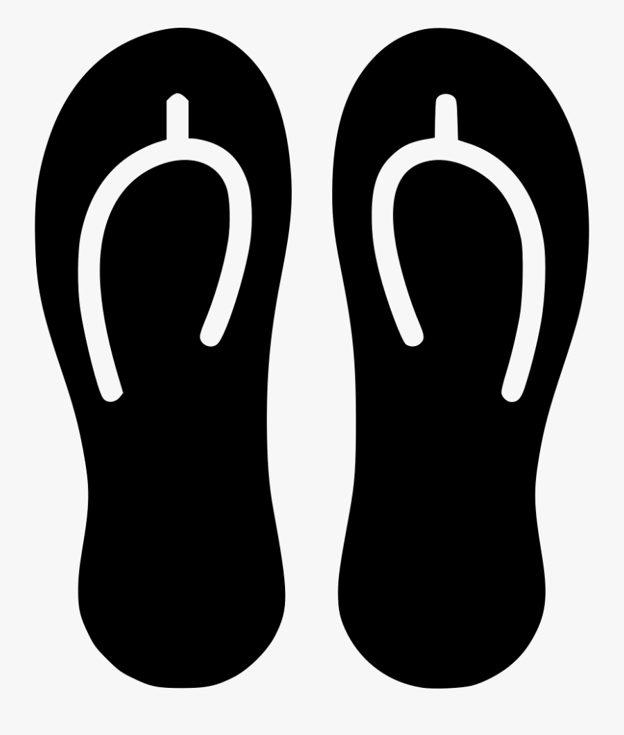 Flip Flops Comments - Black Flip Flop Clipart, Transparent Clipart
