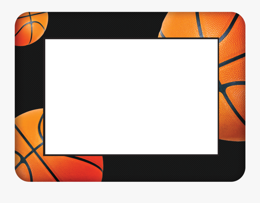 Basketball Themed Dry Erase Adhesive Picture Frames - Transparent Basketball Frame Png, Transparent Clipart