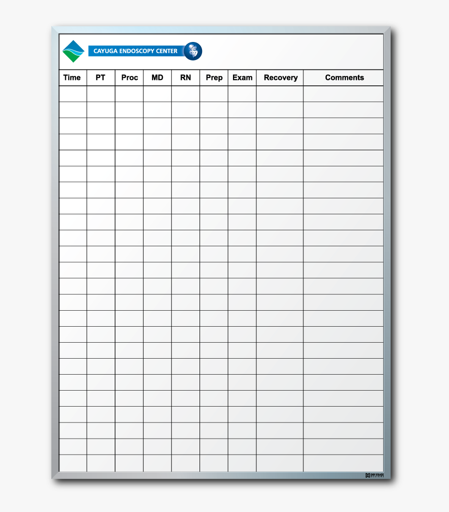 Cayuga Endoscopy Center Procedure - Service Advisor Log, Transparent Clipart