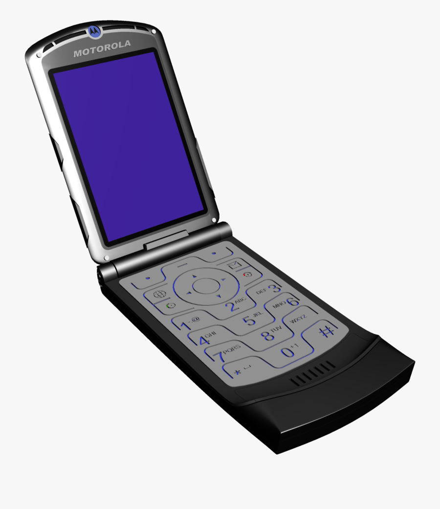 Motorola V3 Phone Png Clipart - Motorola V3 Png, Transparent Clipart