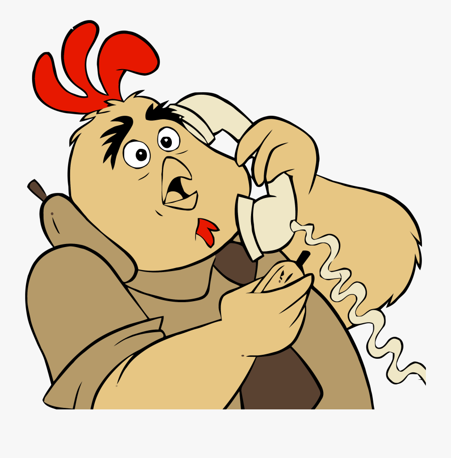 Chicken Little Buck Cluck Phone Clipart Png - Cartoon, Transparent Clipart