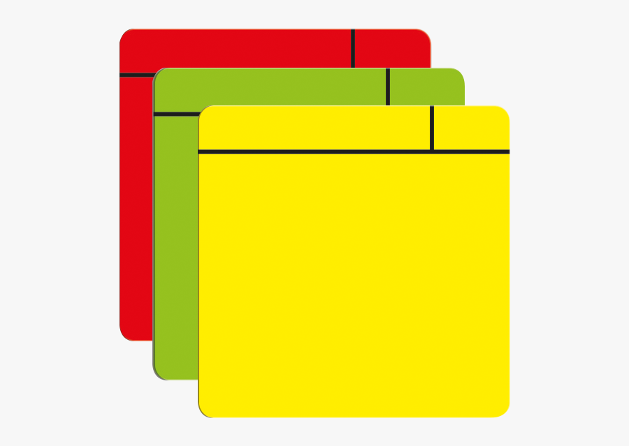 Red Yellow Green Post It Notes, Transparent Clipart