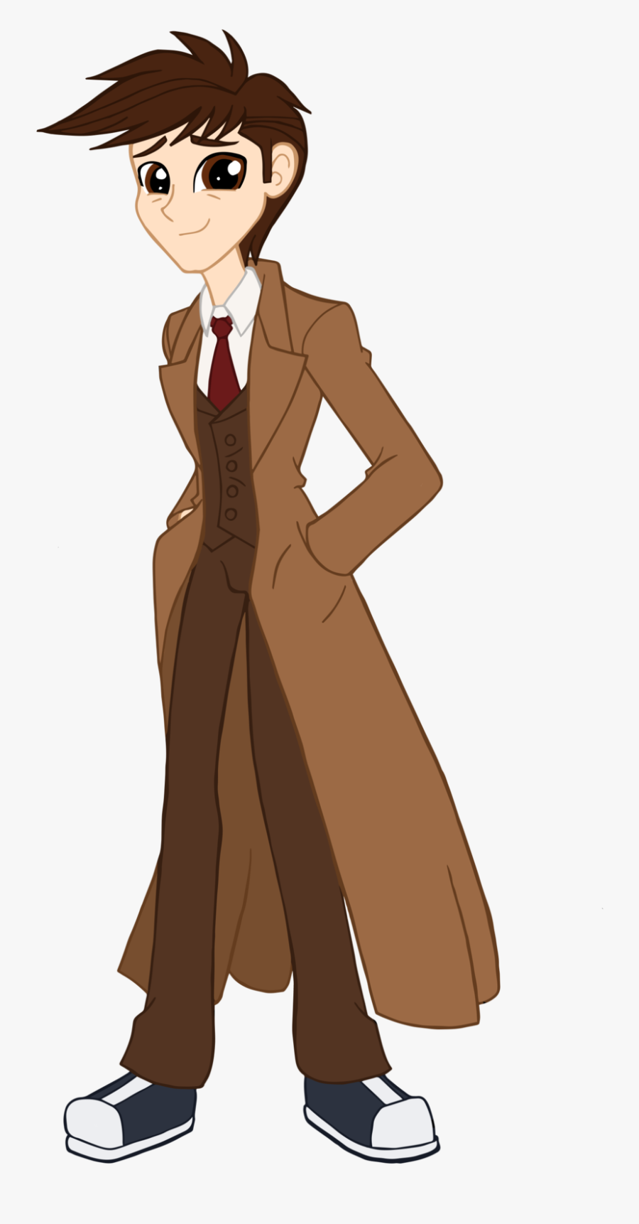 Equestria Girls Doctor Who - 10th Doctor Transparent Art, Transparent Clipart