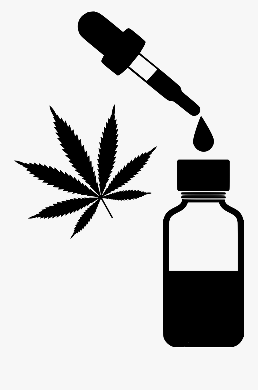 Essential Oils Black And White, Transparent Clipart