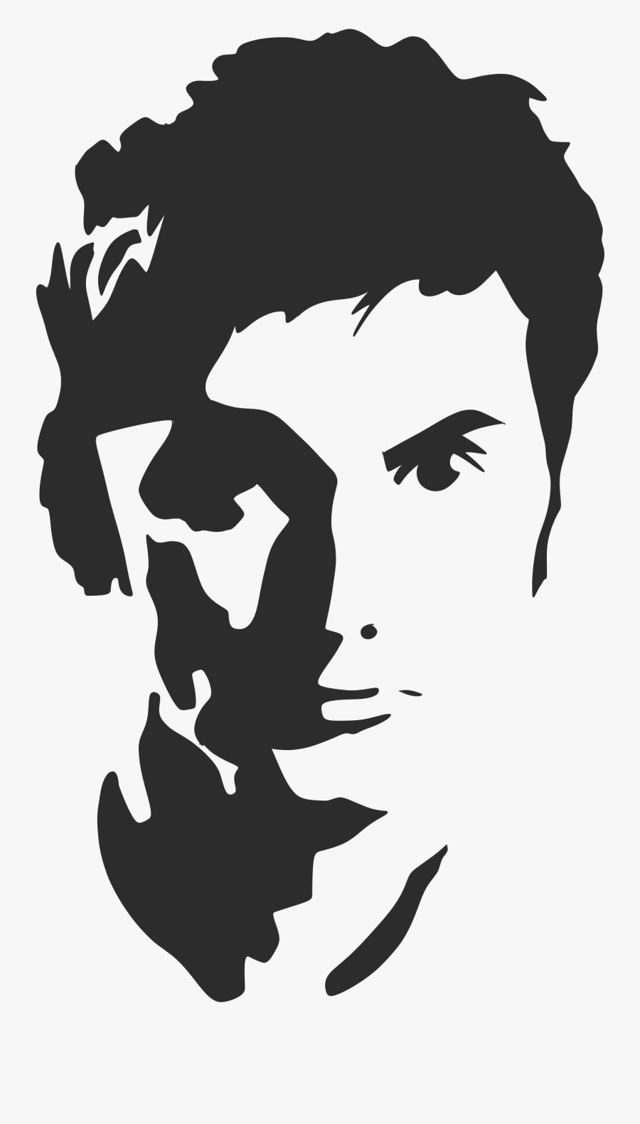 David Tennant Tenth Doctor Doctor Who Silhouette Stencil - Doctor Who Silhouette, Transparent Clipart