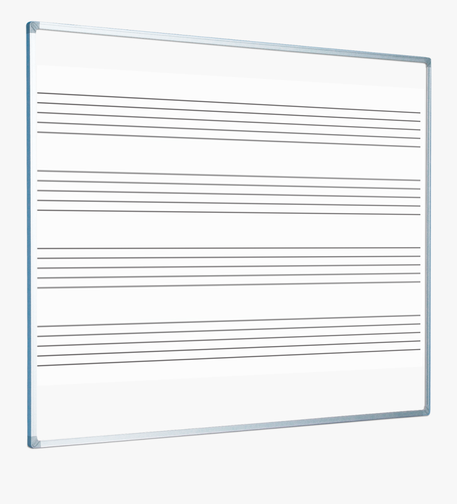 Printed Staves Music Whiteboard - Paper, Transparent Clipart