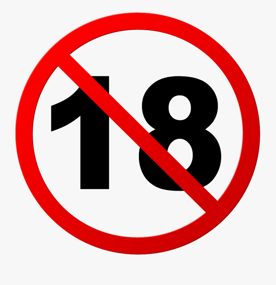 Not Far Sale To Under 18"s - Under 18 Not Allowed, Transparent Clipart