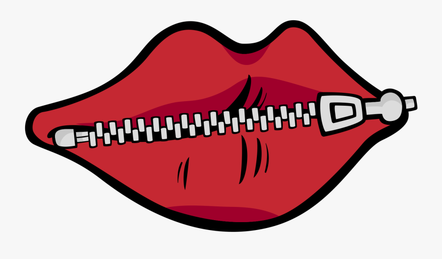 Zipper Clipart Half Open - Mouth With Zipper Clipart , Free Transparent