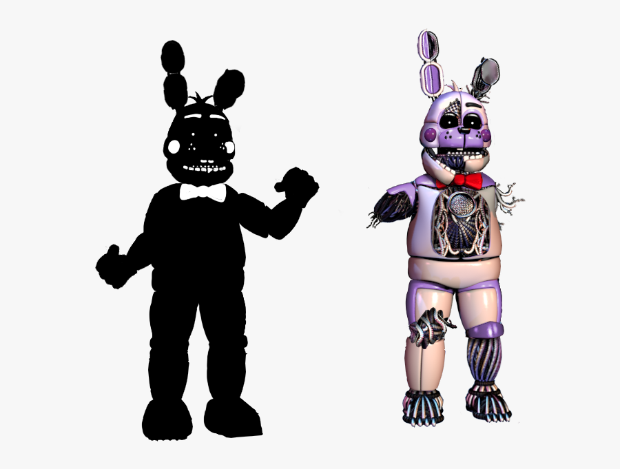 Funtime Shadow And Old Bonnie By Fnaf Fan201 - Fnaf Bendy And The Ink Machine, Transparent Clipart