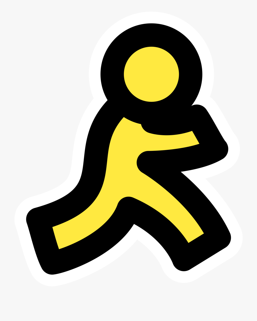 Primary Aim Clip Arts - Aol Aim Logo Transparent, Transparent Clipart