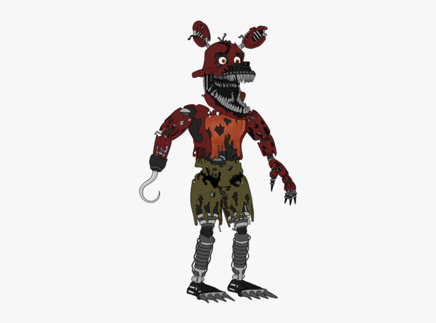 Five Nights At Freddy"s 4 Nightmare - Fnaf 4 Nightmare Foxy Full Body, Transparent Clipart