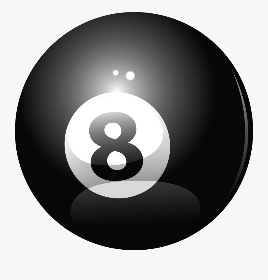 Clip Art Blackball Pool - Ball Billiard Png 8, Transparent Clipart