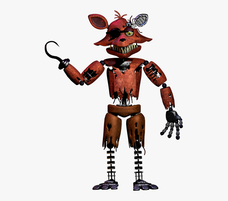 Five Nights At Freddy"s 2 Drawing Animatronics - Five Nights At Freddy's 2 Withered Foxy, Transparent Clipart