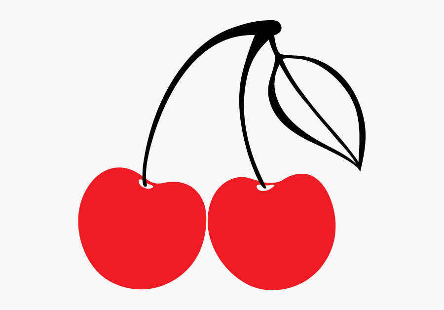 Transparent Cherry Pie Clipart - Cherry Black And White, Transparent Clipart