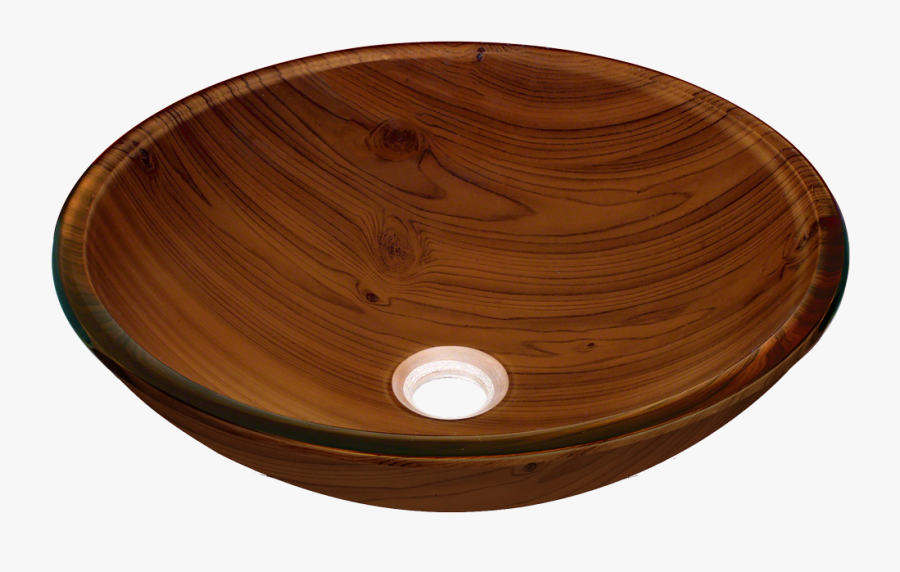 Mr Direct 628 Wood Grain Glass Vessel Bathroom Sink - Bathroom Sink, Transparent Clipart