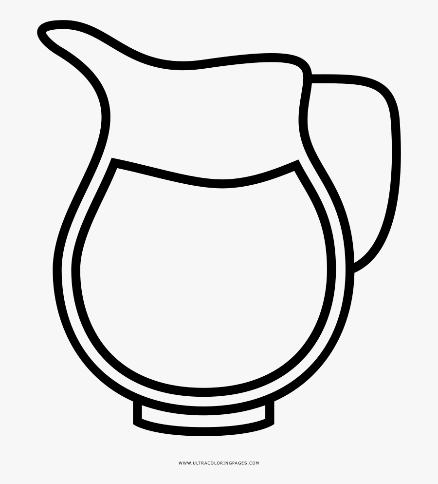 Jug Coloring Page Ultra Coloring Pages Flower Clipart - Jarra Dibujo Para Colorear, Transparent Clipart