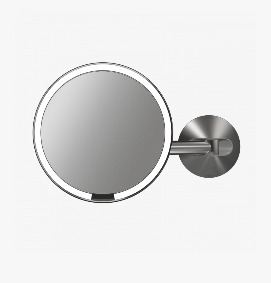 Bathroom Mirror Png - Simplehuman Wall Mount Sensor Makeup Mirror, Transparent Clipart