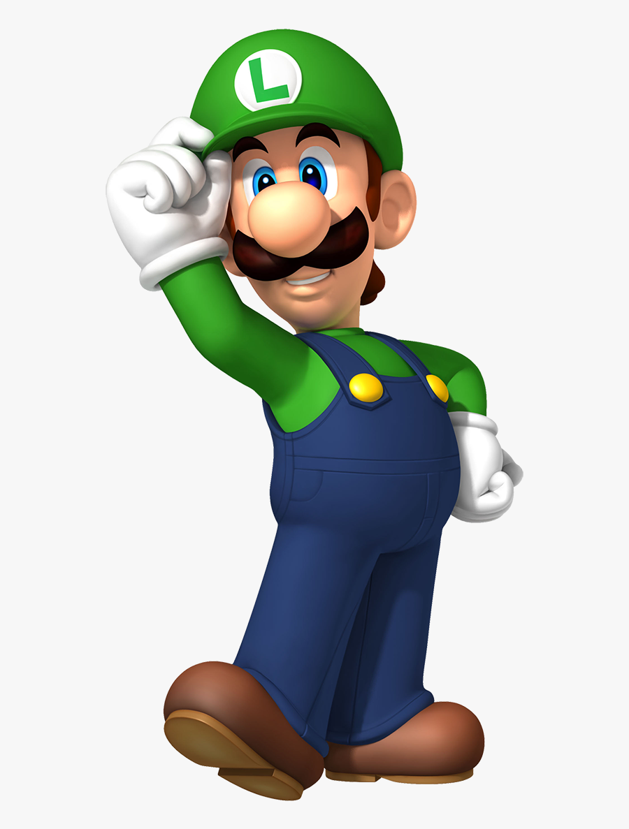 Super Mario Luigi - Super Mario Characters Luigi, Transparent Clipart