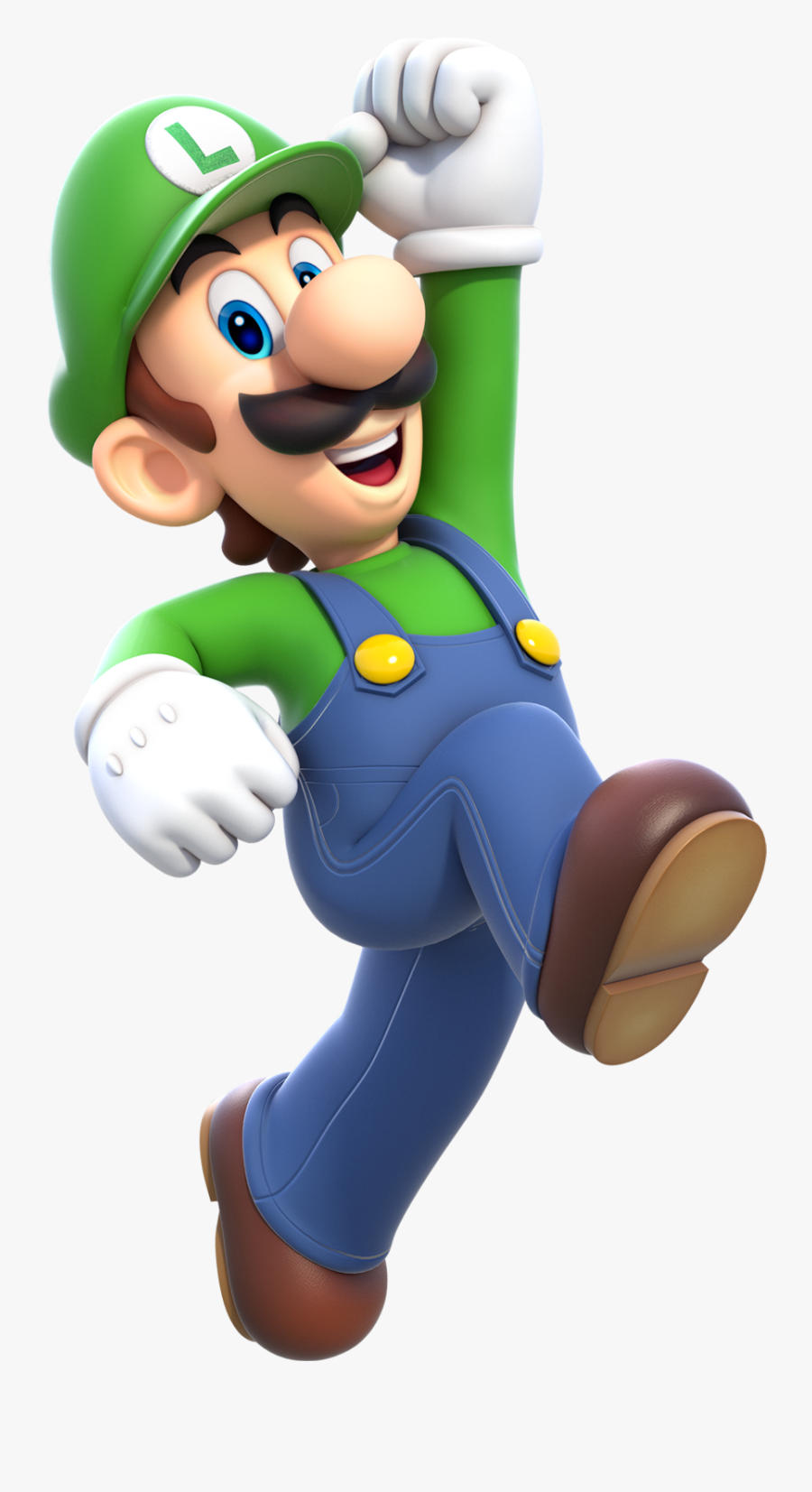 Luigi Clipart Paper Mario - Luigi Super Mario Png, Transparent Clipart