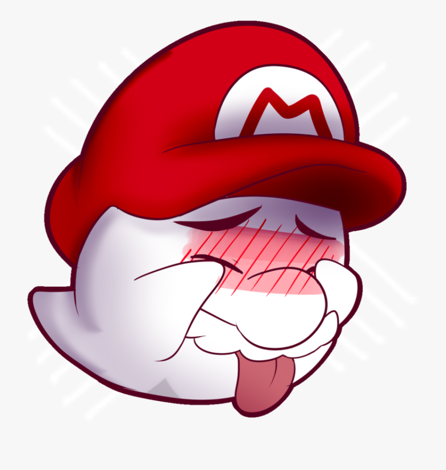 Super Mario Bros - Boo Mario Shy, Transparent Clipart