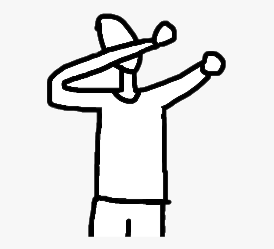 Dab Dabbing Drawing Meme Memesfreetoedit - Physical Abuse Drawing, Transparent Clipart