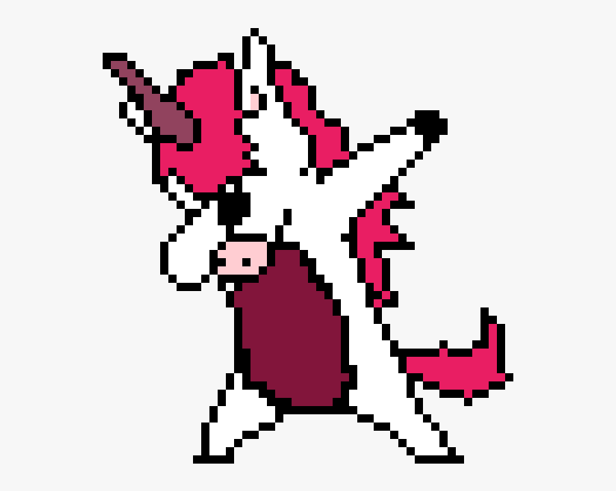 Dabbing Unicorn Png - Pixel Art Dabbing Unicorn, Transparent Clipart