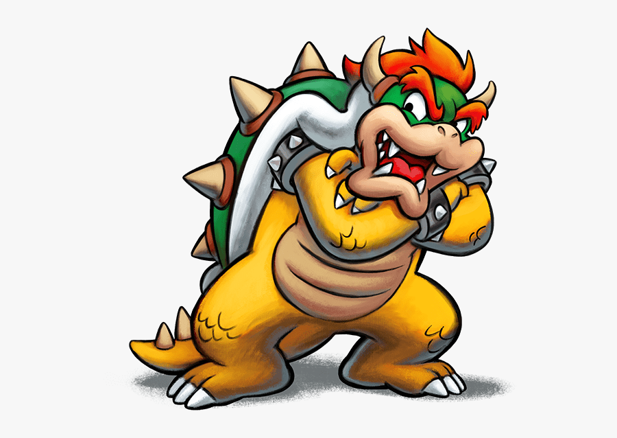 Cartoon,clip Art,fictional - Mario And Luigi Bowser's Inside Story Bowser Jr's Journey, Transparent Clipart