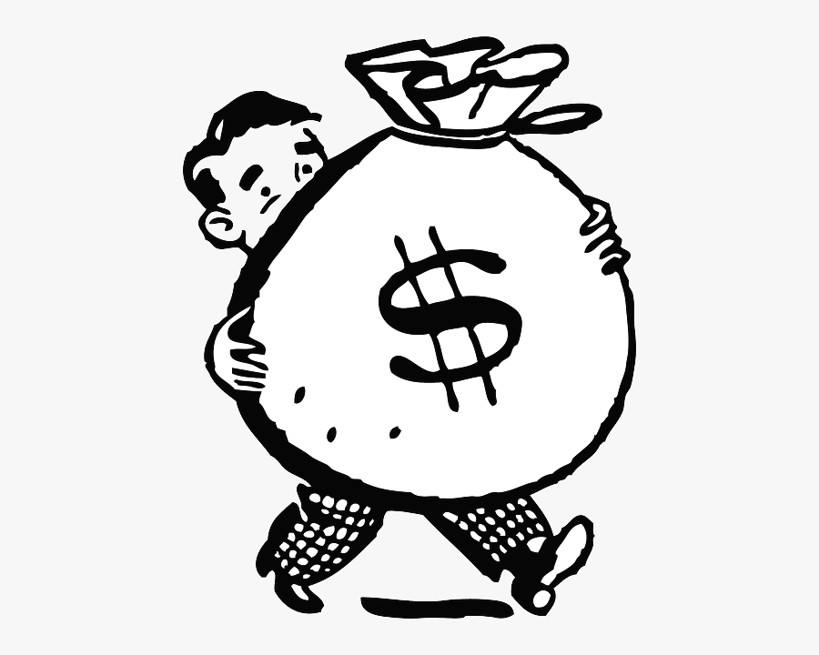 Pay - Money Clipart Black And White, Transparent Clipart