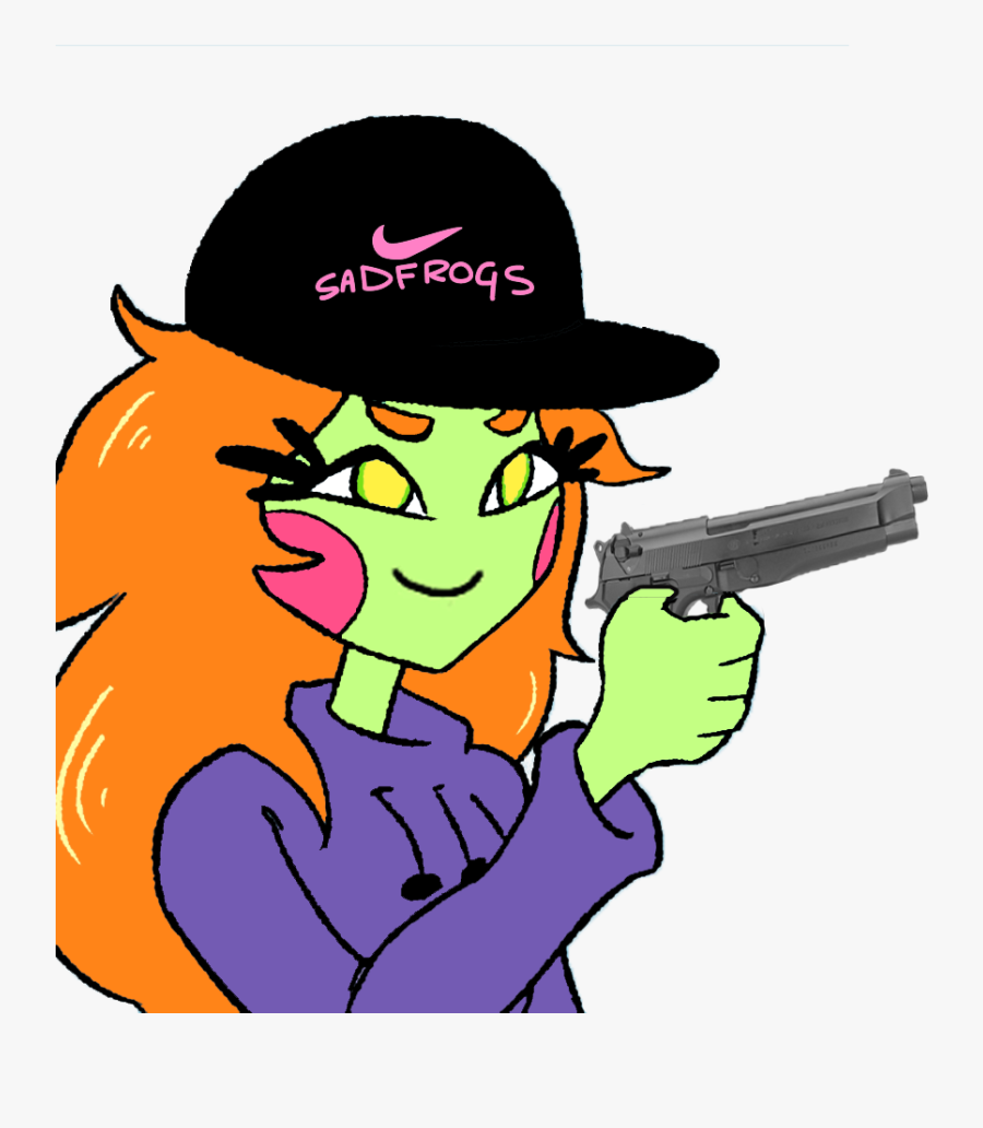 Drawn Gun Pixel Art - Pepr And Pipi The Frog, Transparent Clipart