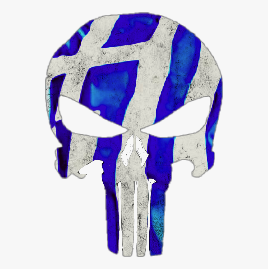 #punisher #punishermarvel #marvel #greek #greece #greekflag - Punisher Logo Greek Flag, Transparent Clipart