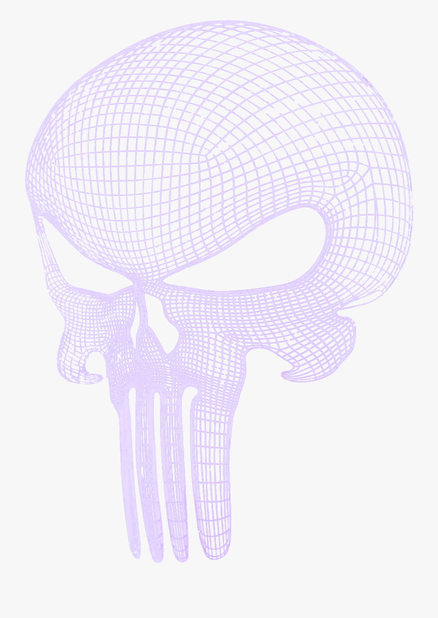 3d Punisher Skull Lamp, Transparent Clipart