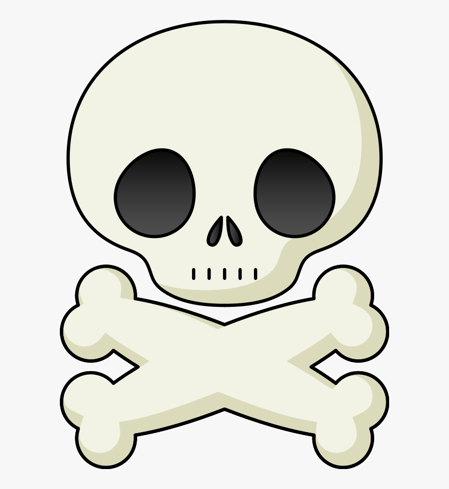Skull And Crossbones Clip Art - Skull And Crossbones, Transparent Clipart