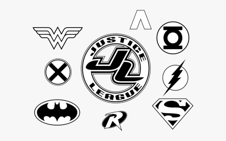 Premier League Clipart Logo - Justice League Logo Stencil, Transparent Clipart